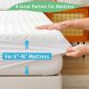 imageLunsing 2 Pack Waterproof Twin Mattress Protector Soft Breathable and Noiseless Twin Size Mattress Pad Cover with 616 in Deep PocketsWhite