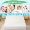 imageLunsing 2 Pack Waterproof Twin Mattress Protector Soft Breathable and Noiseless Twin Size Mattress Pad Cover with 616 in Deep PocketsWhite
