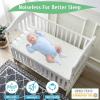imageLunsing 2 Pack Waterproof Twin Mattress Protector Soft Breathable and Noiseless Twin Size Mattress Pad Cover with 616 in Deep PocketsWhite