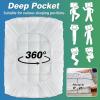 imageLunsing California King Mattress Topper Extra Thick Pillow Top Cal King Size Mattress Pad Cover for Back Pain with 621 inches Deep Pocket 72x84 Inches White 900CK