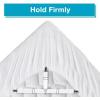 imageLunsing Twin Mattress Protector Soft Breathable Waterproof Twin Size Mattress Pad Cover 616 inches Deep Pocket 4 Straps WhiteWhite