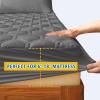 imageLunsing Twin Mattress Protector Waterproof Breathable Soft Twin Size Mattress Pad Cover Machine Washable 616 in Deep Pocket GreyGray
