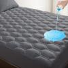 imageLunsing Twin Mattress Protector Waterproof Breathable Soft Twin Size Mattress Pad Cover Machine Washable 616 in Deep Pocket GreyGray