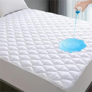 imageLunsing Full XL Waterproof Mattress Protector Soft Breathable Full Extra Long Size Mattress Pad Cover 616 inches Deep Pocket White