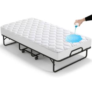 imageLunsing Narrow Twin Cot Mattress Protector Soft Breathable Waterproof RV Bunk Size Mattress Pad Cover 616 inches Deep Pocket White
