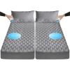 imageLunsing Queen Mattress Protector Soft Breathable Waterproof Queen Size Mattress Pad Cover 618 inches Deep Pocket GreyGray