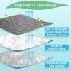 imageLunsing Waterproof King Mattress Protector Soft Breathable and Noiseless King Size Mattress Pad Cover with 618 in Deep PocketsGray