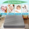 imageLunsing Waterproof King Mattress Protector Soft Breathable and Noiseless King Size Mattress Pad Cover with 618 in Deep PocketsGray