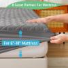 imageLunsing Waterproof King Mattress Protector Soft Breathable and Noiseless King Size Mattress Pad Cover with 618 in Deep PocketsGray