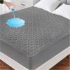 imageLunsing Waterproof King Mattress Protector Soft Breathable and Noiseless King Size Mattress Pad Cover with 618 in Deep PocketsGray
