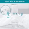 imageLunsing Waterproof Twin XL Mattress Protector for College Dorm Noiseless Breathable and Soft Twin Extra Long Size Mattress Pad Cover with 616 inches Deep Pocket White