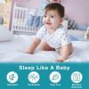 imageLunsing Waterproof Twin XL Mattress Protector for College Dorm Noiseless Breathable and Soft Twin Extra Long Size Mattress Pad Cover with 616 inches Deep Pocket White